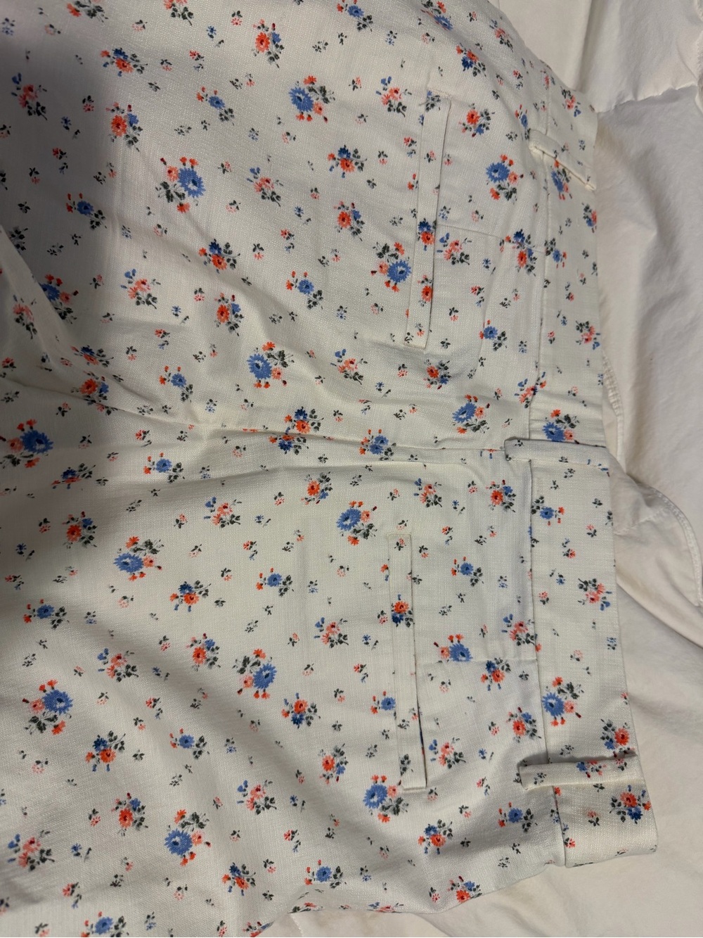LOFT White Floral Print Women's Shorts